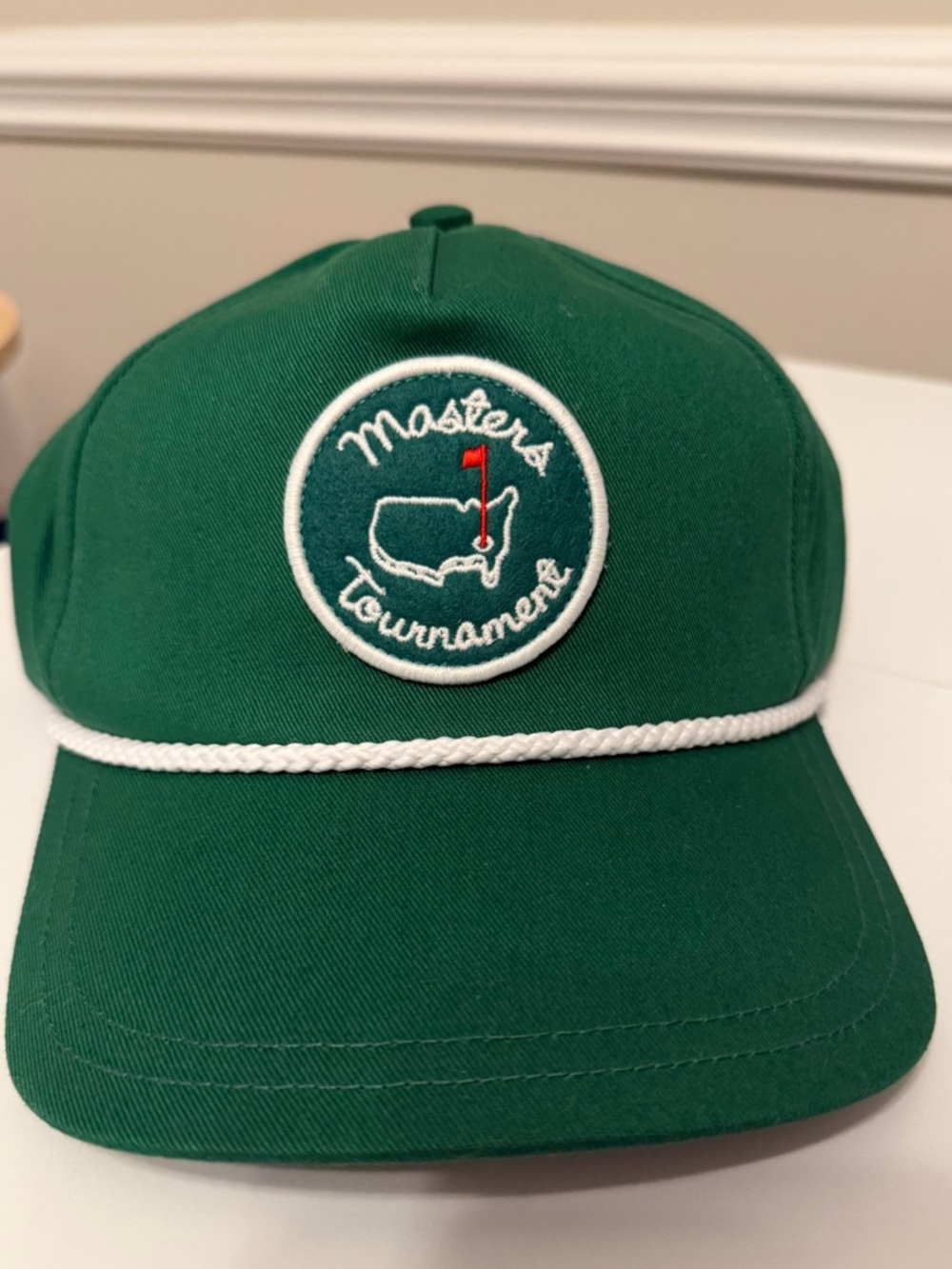Masters Tournament Green Rope-Trim Baseball Cap
